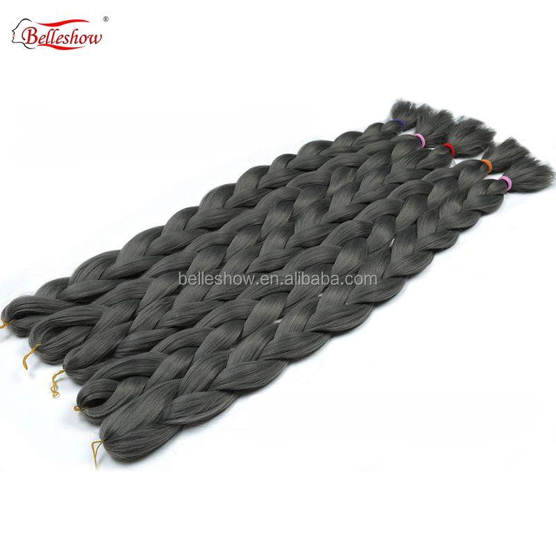 Factory 82inch 41inch 165g 82 inch jumbo braid  synthetic Ombre Braiding Hair