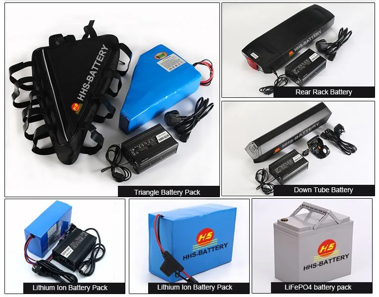 Rechargeable 48V / 52V 20ah E-Bike Battery Pack Triangle Shape Lithium Ion Ebike Battery