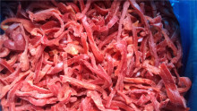 IQF Frozen Red Pepper Strips Slice