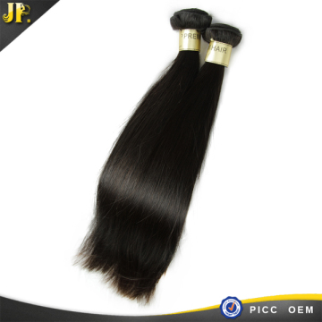 Top sale with good quality indian sily straight virgin hair weft