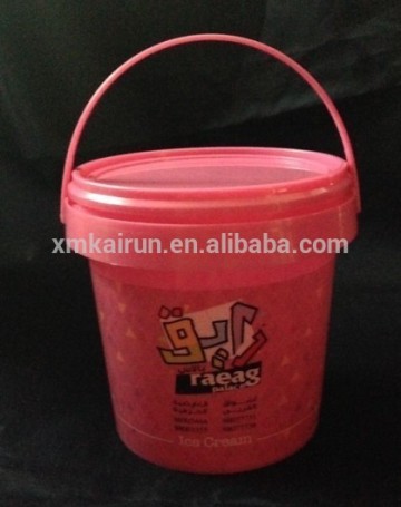 1L plastic ice cream bucket