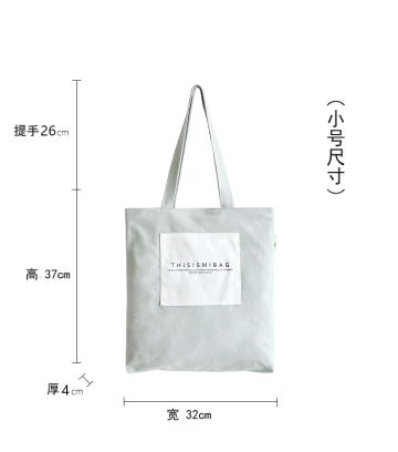 Custom double shoulder canvas bag slant cross package