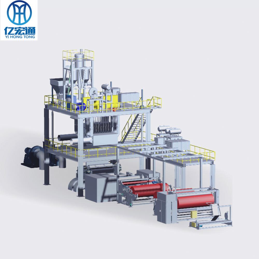 Polyester PET hot-rolled spunbond non-woven fabric machine