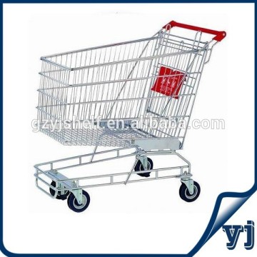 LOGO is ok wholesale folding shopping cart/Supermarket folding shopping cart with seat