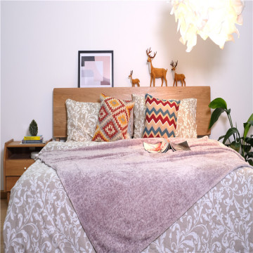 Dyed Spots Printed Short Plush Fleece Bed Blankets