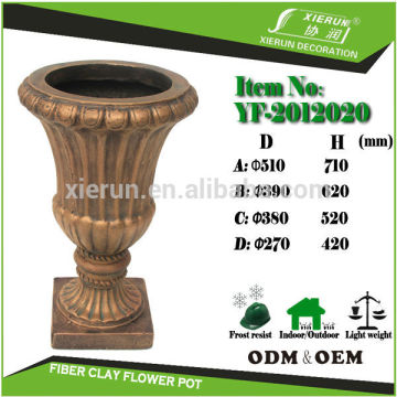 2014 popular outdoor decorative pottery planter vases