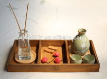 New design antique wooden serving tray with small lattice