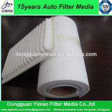 Mini pleat G3 G4 F6 F7 F8 filter material nonwoven filter paper for toyota/honda filter