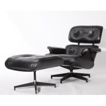 Eames Lounge stulining nusxasi All Black Edition