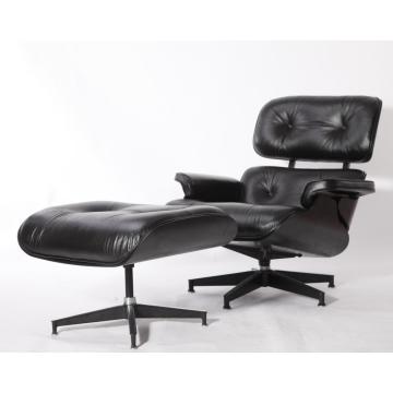 Mpando wa Eames Lounge Replica All Black Edition