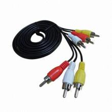 Flexible Frosted 3 RCA to 3 RCA Interconnect Cable