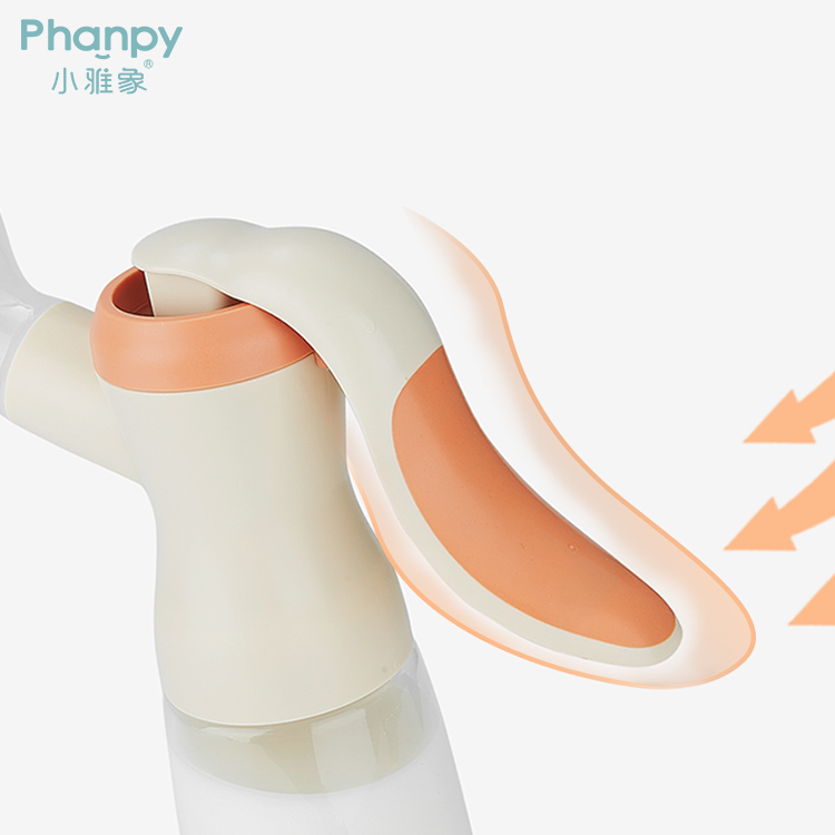 Ручной портативный молокоотсос - оранжевый