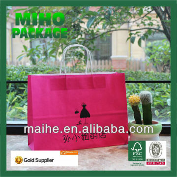 paper shopping bag with pp handle