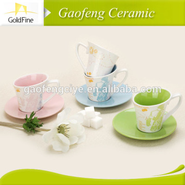 cup and saucer ceramic planter