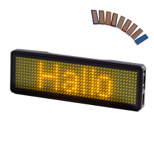 Full Color LED Scrolling Text Badge for Indoor and Outdoor Use