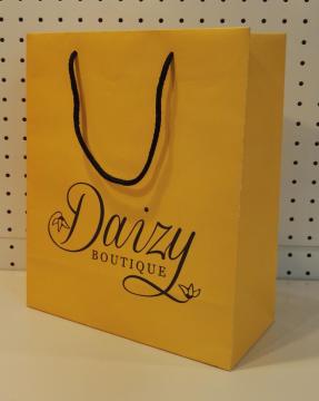 Art Nylon Rope Handle Cardboard Paper Bag