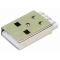 USB A Tipo Plug Soldadura corta