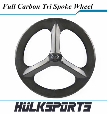 Road gear Front carbon spoke wheels, tri spoke wheel, plastic spoke wheel