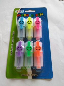 Mini highlighter marker with different fruit smelly,colorful highlighter