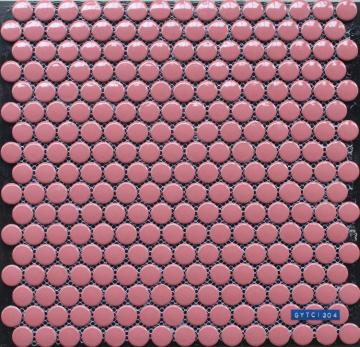 Small Round Shape Porcelain Mosaic Tile