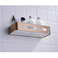 Rose Gold Bathroom Shower Basket Wall Mounted Organizer