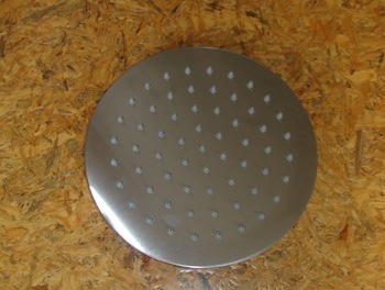 New nickle brushed round shower head