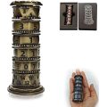 7-in-1 Dice Tower, Roulette Dice Spinner for DND Dice Set, Dragon Metallic D&D Dice with Gift Case for DND Game