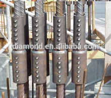 High efficient reinforcing bar coupler/no thread coupler/lockshear bolts for repair buildings