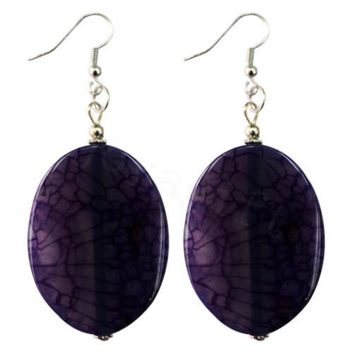 Natural Gemstone Agate Earring