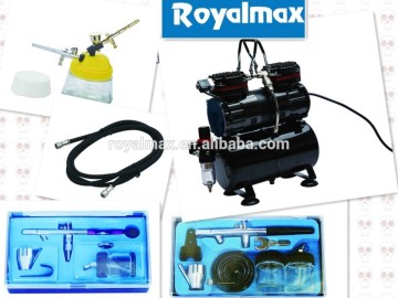 Airbrush Tanning compressor set royalmax TC-90T set for tattoo .tanning