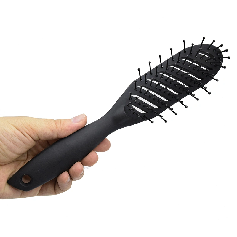 Wholesale Salon Hairdressing Wooden Paddle Hair Brush Hair Extension Comb Plastic Hair Massage Brush