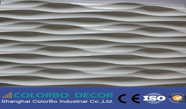 New Design Fireproof MDF Wave Decorative Wall Panels