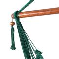 Green Rope Hanging Swing Caribbean chair for garden