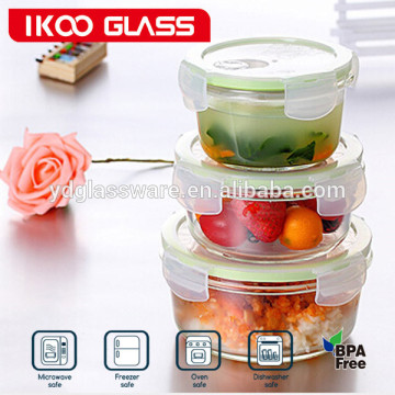 vacuum saver food storage container / borosilicate glass food container