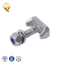 steel half thread t bolts with nuts and washer