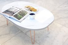 Wooden folding dining table top