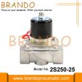 2S250-25 1 &#39;&#39; Elektrikli Solenoid Valf Paslanmaz Çelik 24V