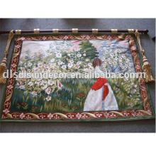 polyester machine made embroidered tapestry