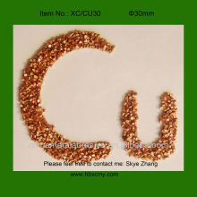 Copper material shot blasting