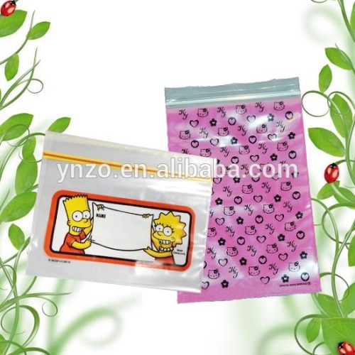 Food packaging--LDPE zip lock bag