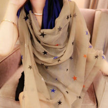 100% polyester voile fabric for scarf