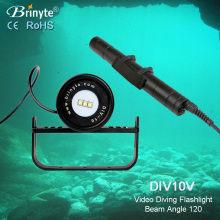 Brinyte 120 beam angle canister video dive flashlight