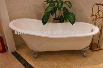 enamel cast iron bathtub