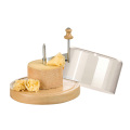 stainless steel wood cheese cutting board