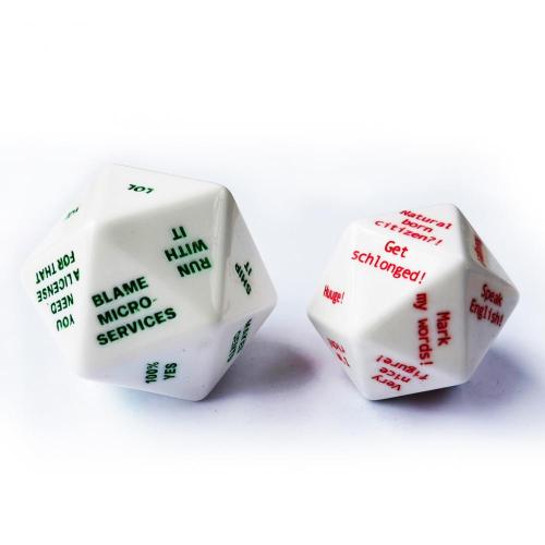 Text Engraving 20 Sides Dice Oversized 20 Sides Proposal Dice