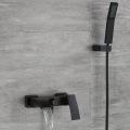 Bathtub Pull Out Faucet Constant temperature brushed gold matte black shower set Factory