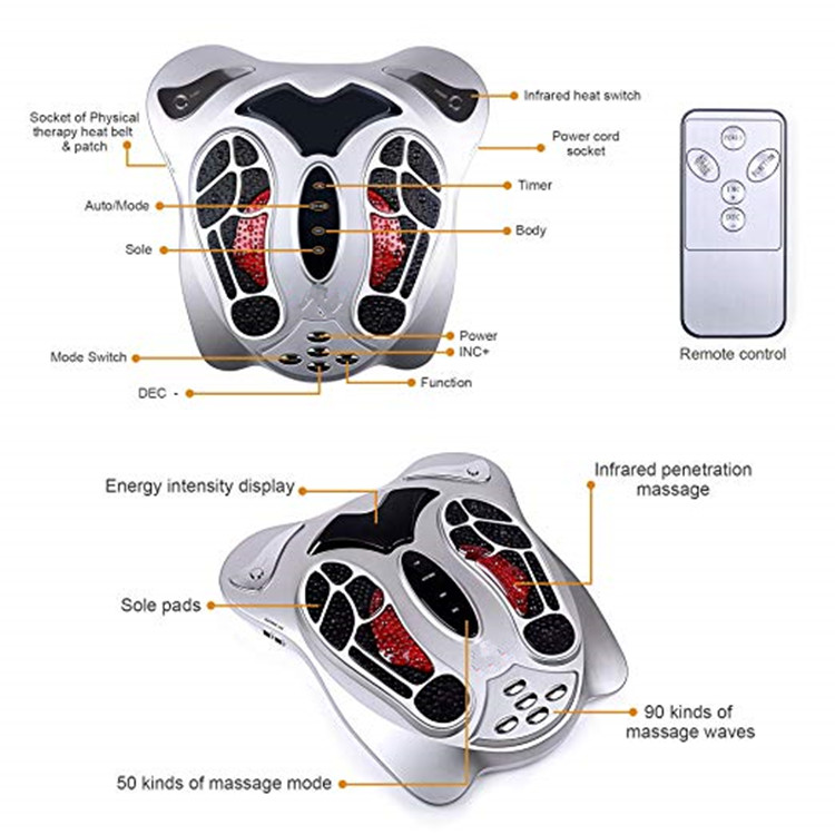 high quality biological electromagnetic wave pulse health protection instrument foot massage