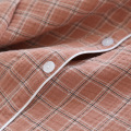 Ropa de manga larga de manga larga de manga larga estampada de pijama de algodón