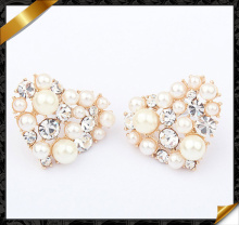 Fashion Heart Earring with Shell Beads (FE001)