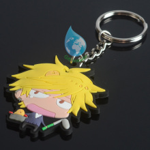 2014 3d custom soft pvc keyring